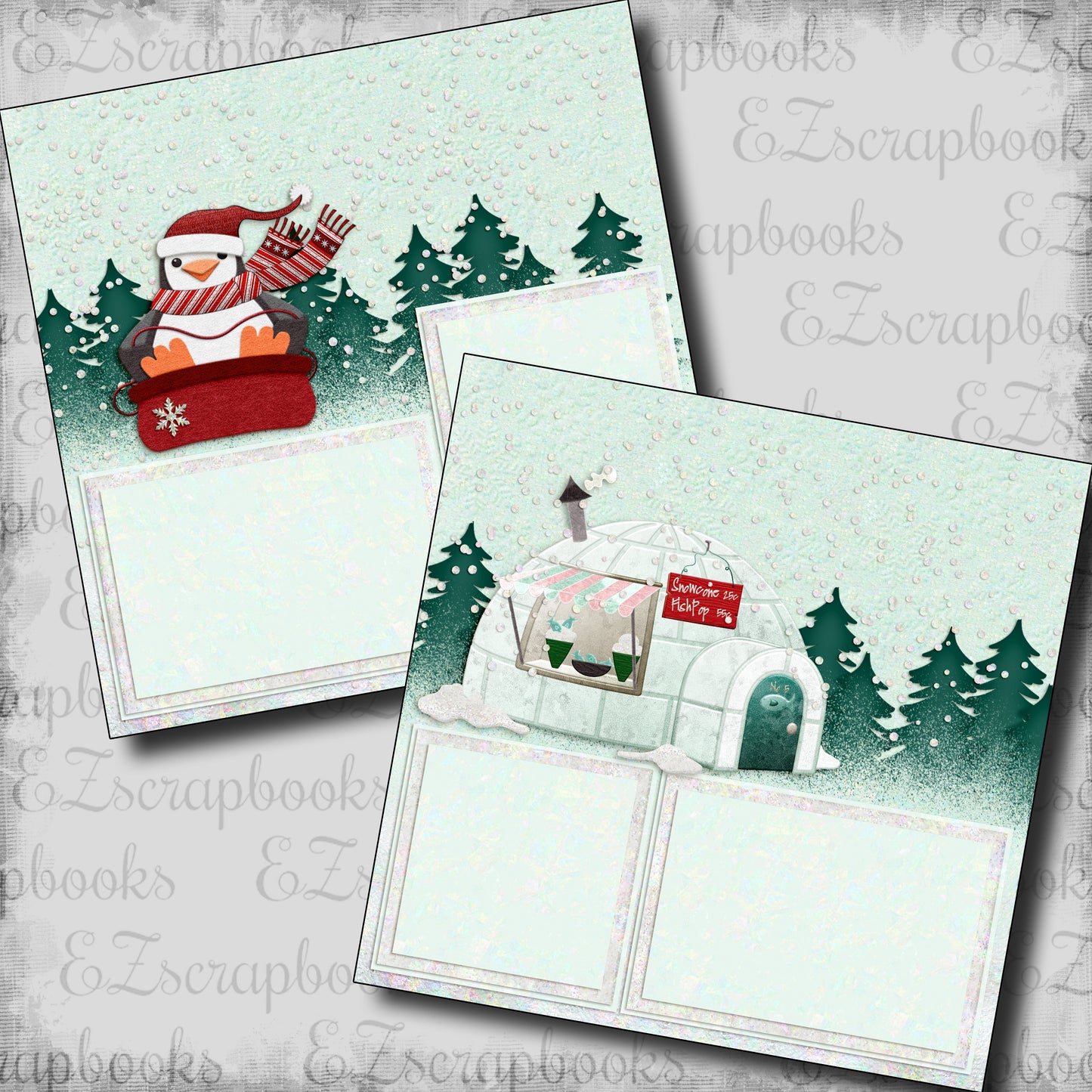 Winter Fun Sledding Penguin - 24-046