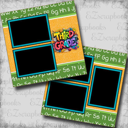 Third Grade Boy - Scrapbook Layout - 25-714