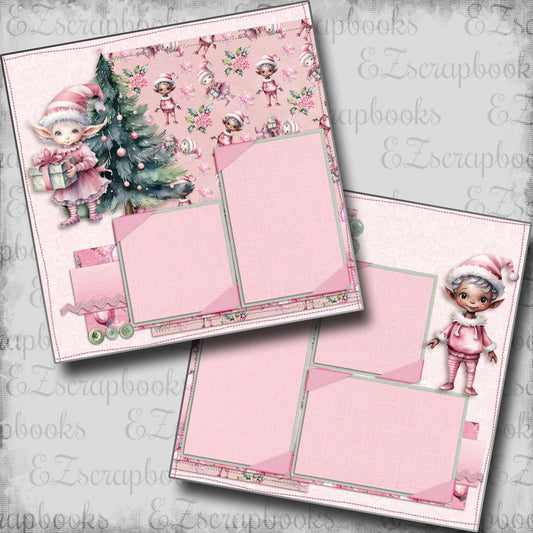 Pink & Silver Christmas Elves - 23-676