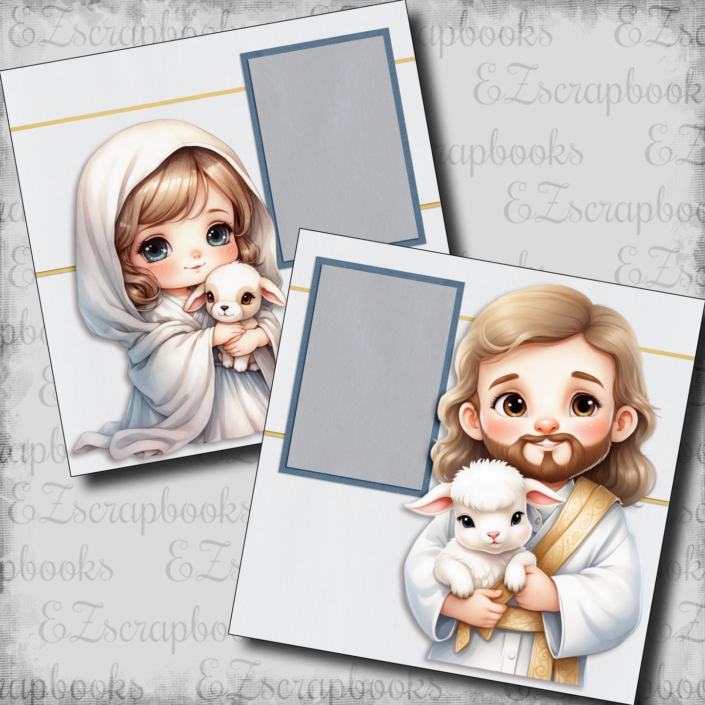 Jesus and Little Lamb - 24-296