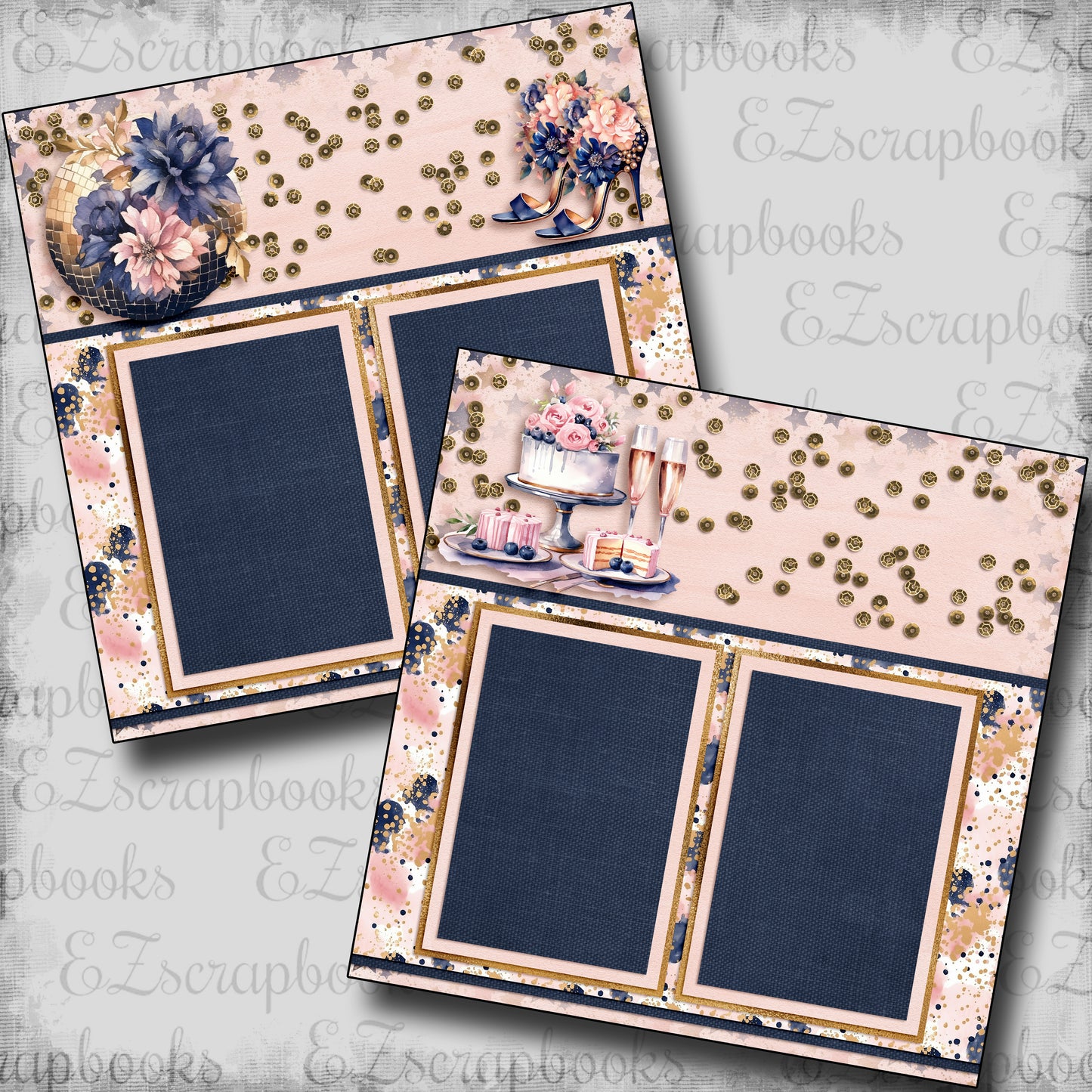 Pink Navy Birthday Party - 24-056