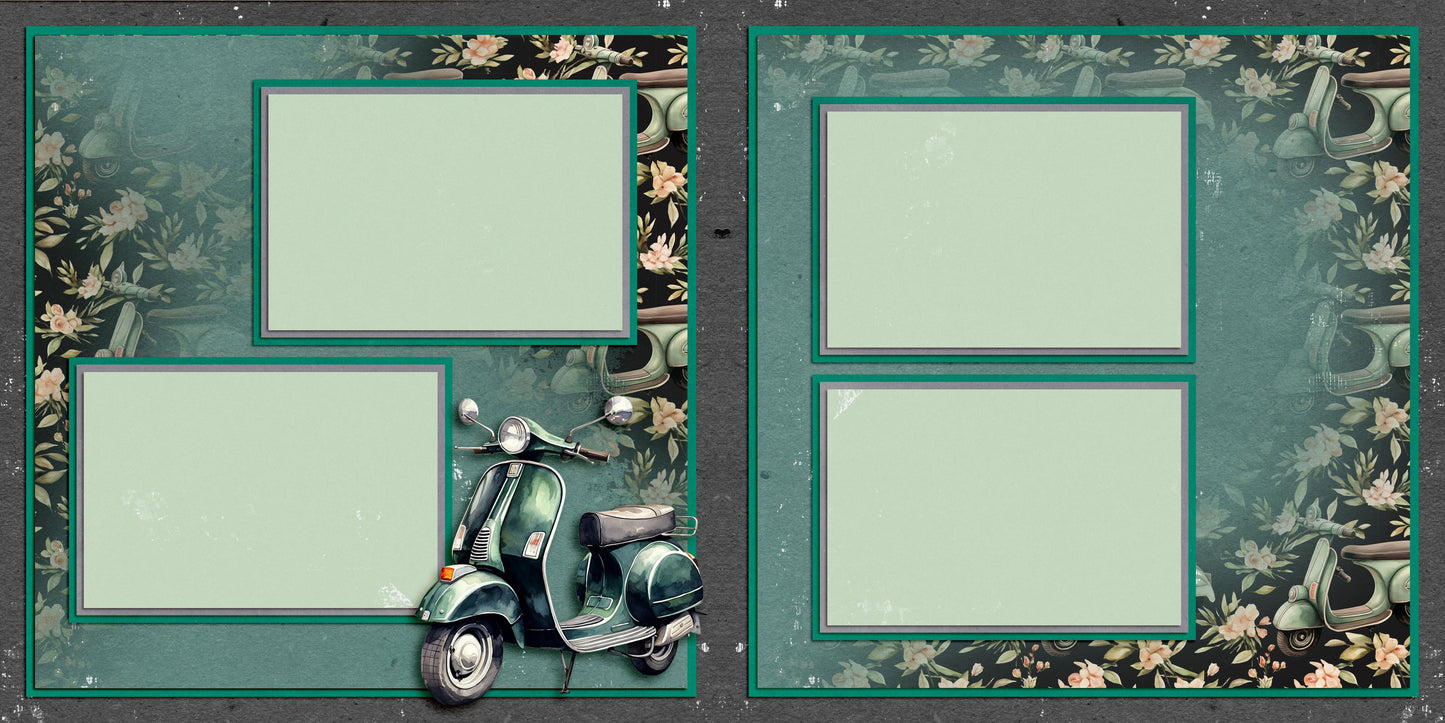 Ciao Roma - Set of 5 Double Page Scrapbook Layouts - 25-1020