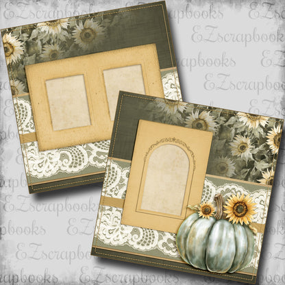 Grateful Pumpkin - Scrapbook Layout - 25-888