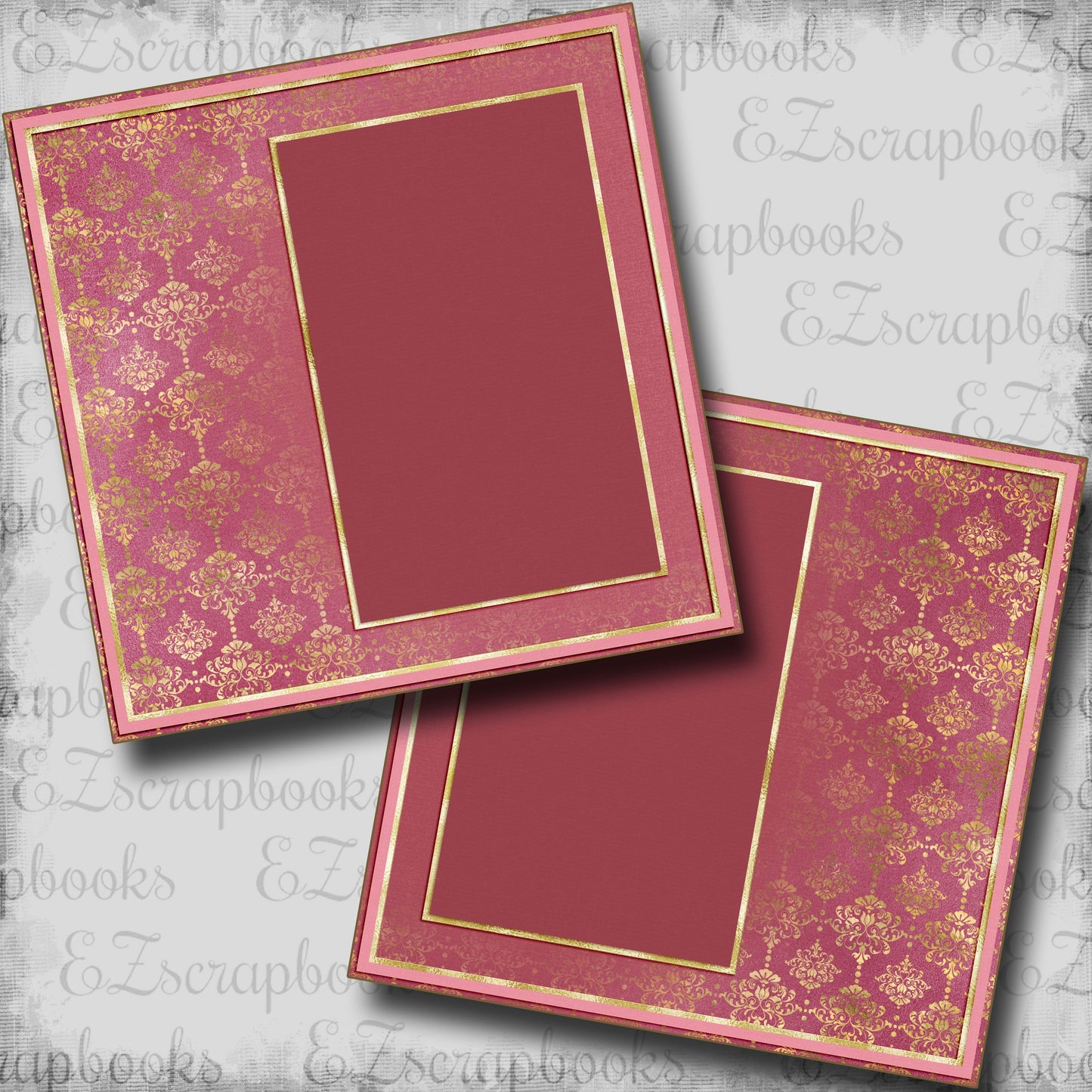 Golden Berry Pink NPM - Scrapbook Layout - 23-865