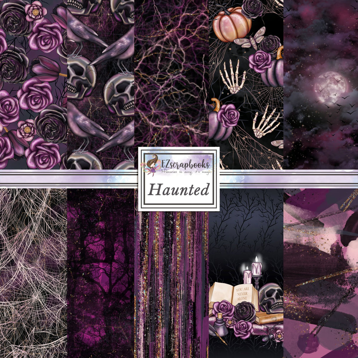 Haunted Paper Vector Haunted - Paper Pack - 8516 – EZscrapbooks