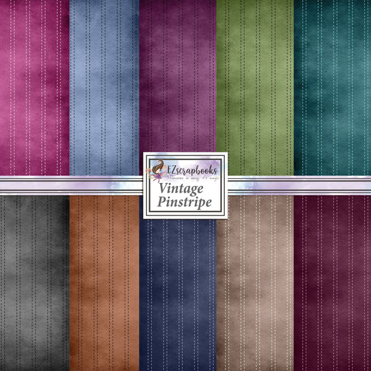 Vintage Pinstripe - 12X12 Paper Pack - 8448