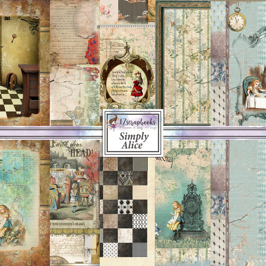 Simply Alice - 12X12 Paper Pack - 8463