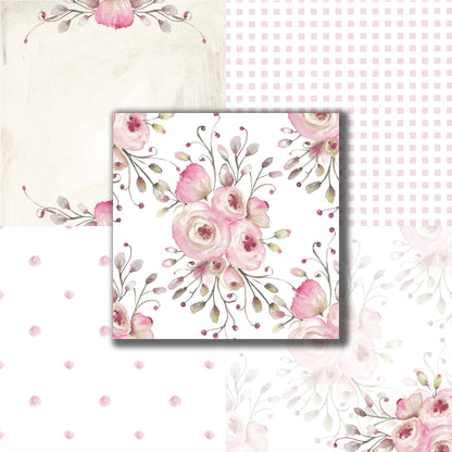 Ballet Floral - 12X12 Scrapbook Paper Pack - 24-8005