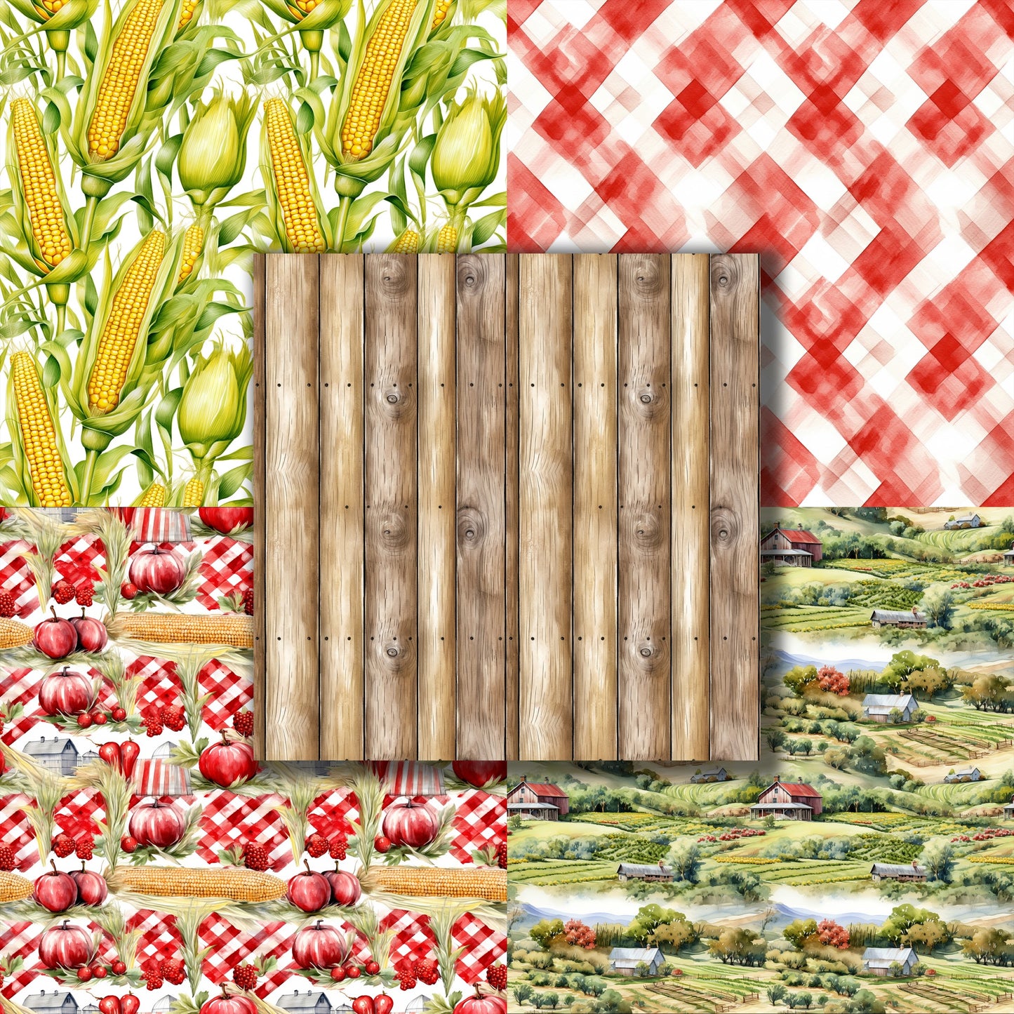 Farm Fresh - 12X12 Scrapbook Paper Pack - 8845