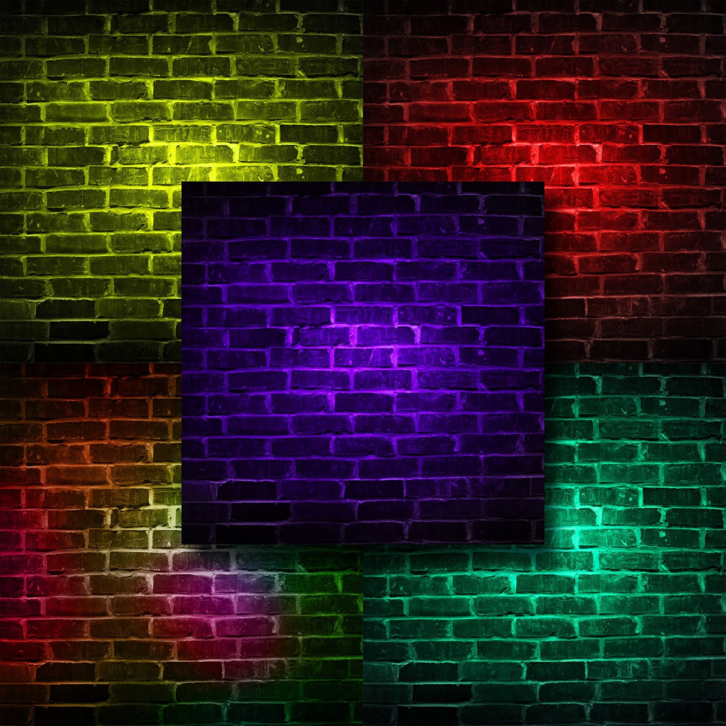 Neon Brick Wall - 12X12 Paper Pack - 8480