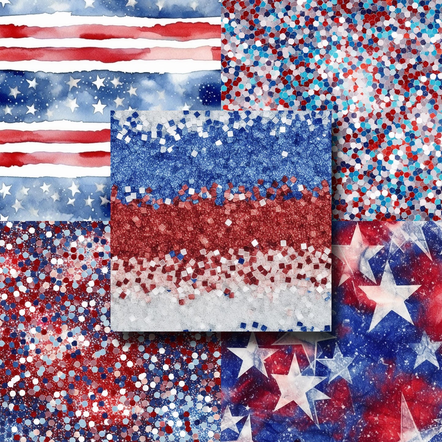 July 4th Sparkle 12X12 Paper Pack - 8474
