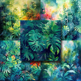 Watercolor Jungle 12X12 Paper Pack - 8473