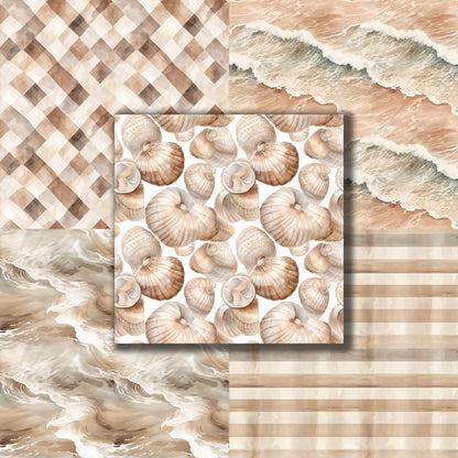 On the Coast - 12X12 Scrapbook Paper Pack - 8822