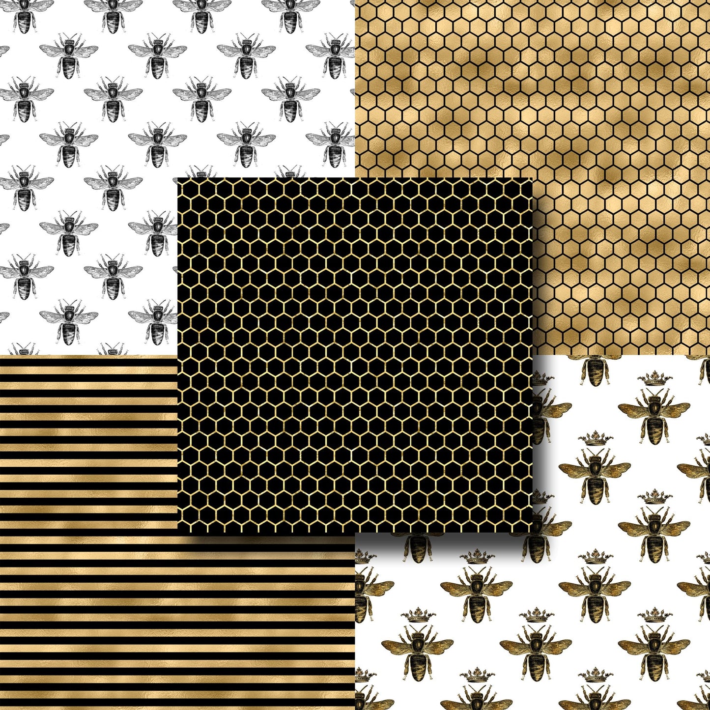Honey Bee 12X12 Paper Pack - 8500
