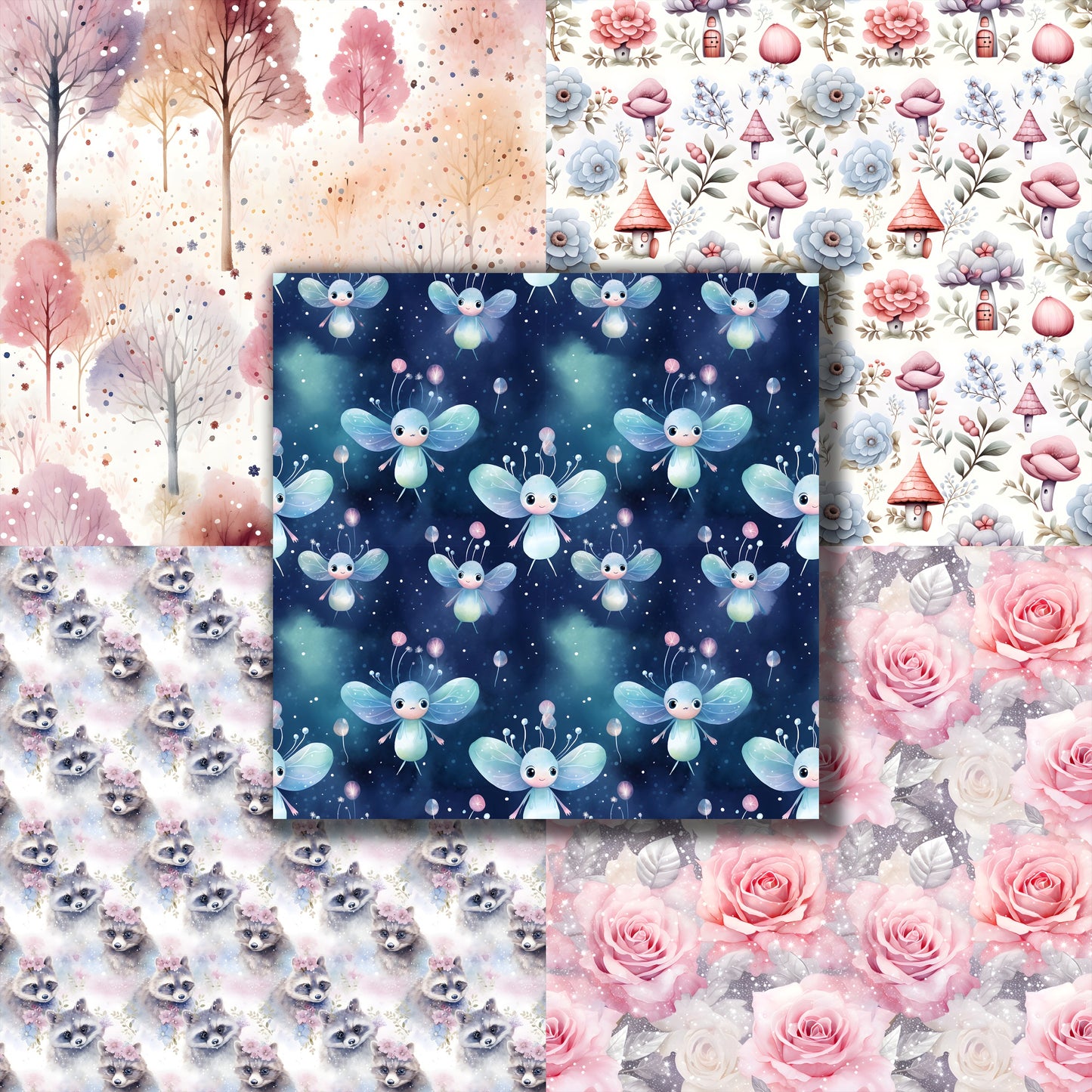 Baby Girl Forest - 12X12 Scrapbook Paper Pack - 8855