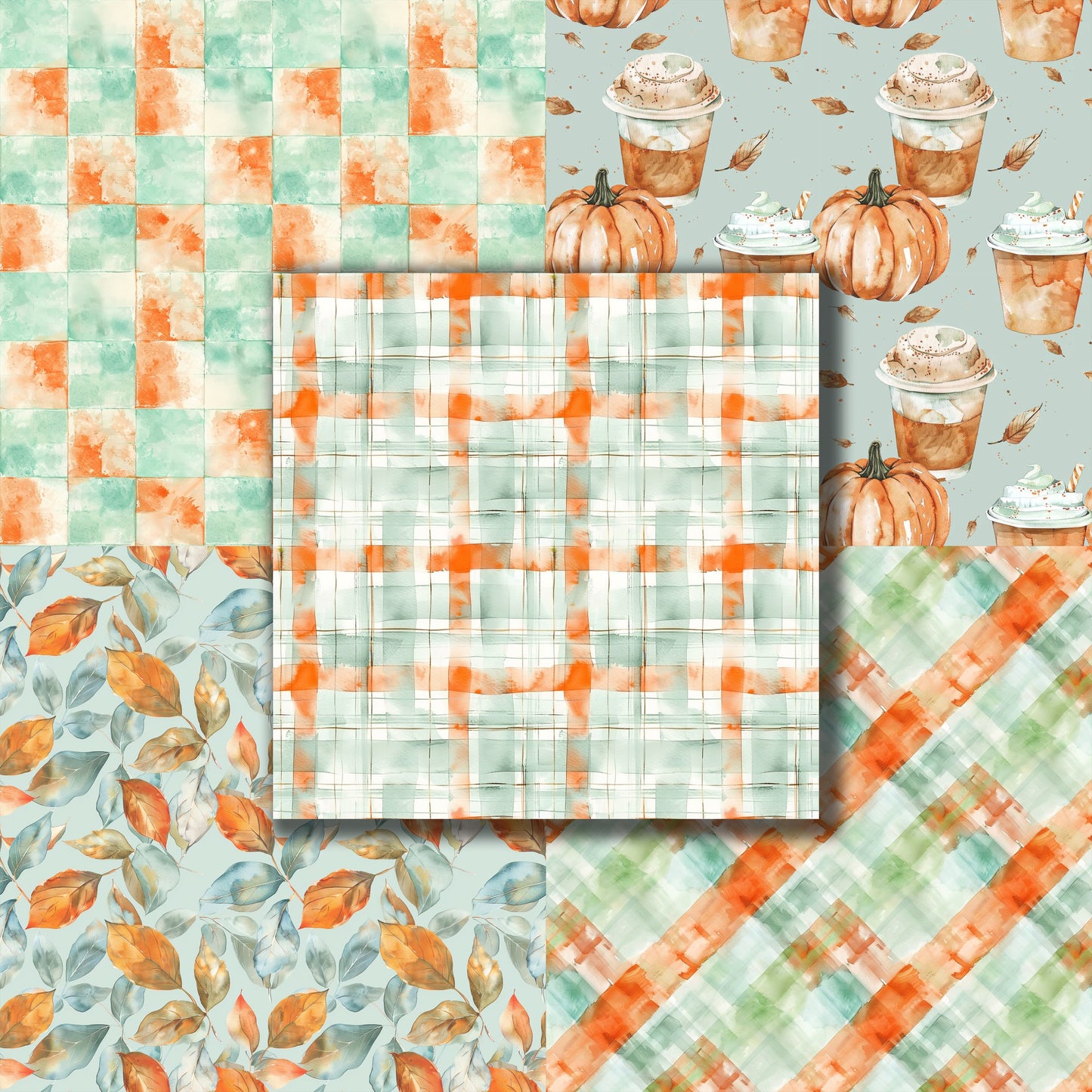 Pumpkin Latte - 12X12 Scrapbook Paper Pack - 8990