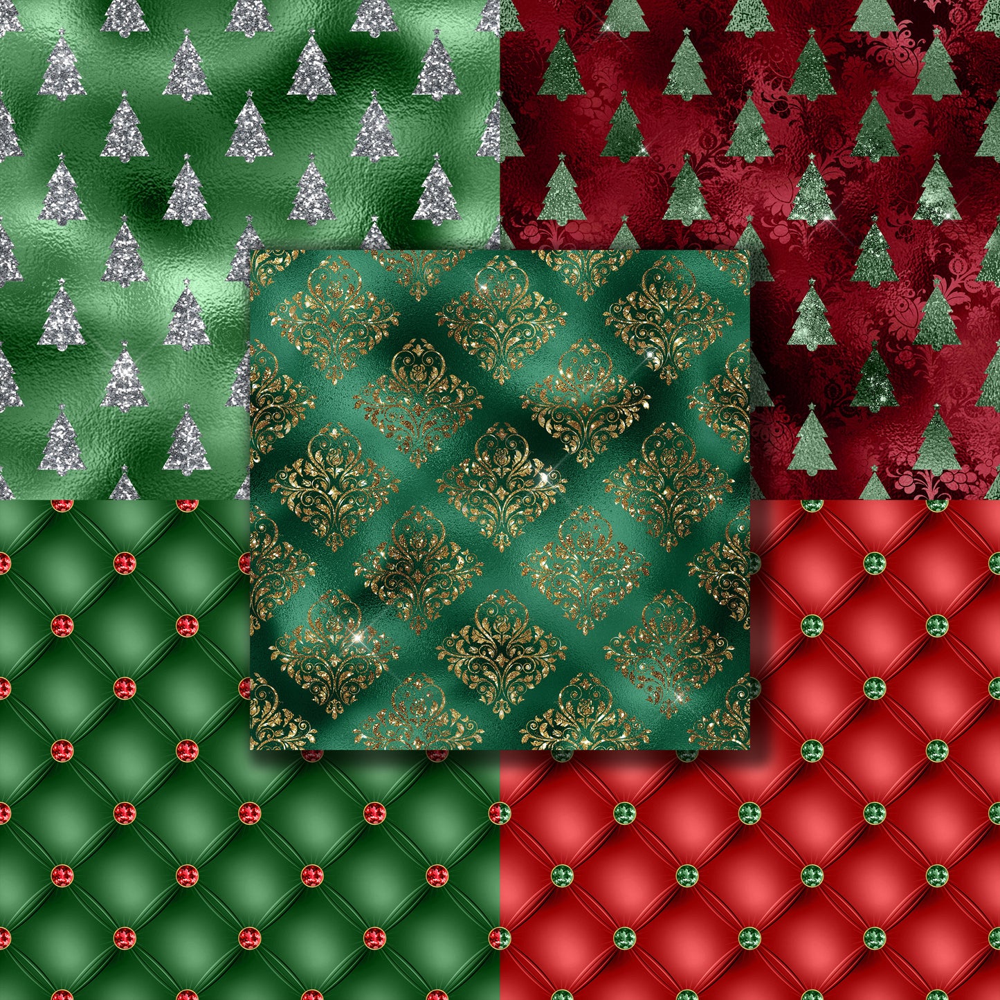 Christmas Glamour - 12X12 Scrapbook Paper Pack - 8577