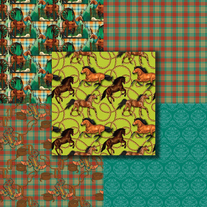 Horses - 12X12 Scrapbook Paper Pack - 8630