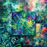 Watercolor Jungle 12X12 Paper Pack - 8473