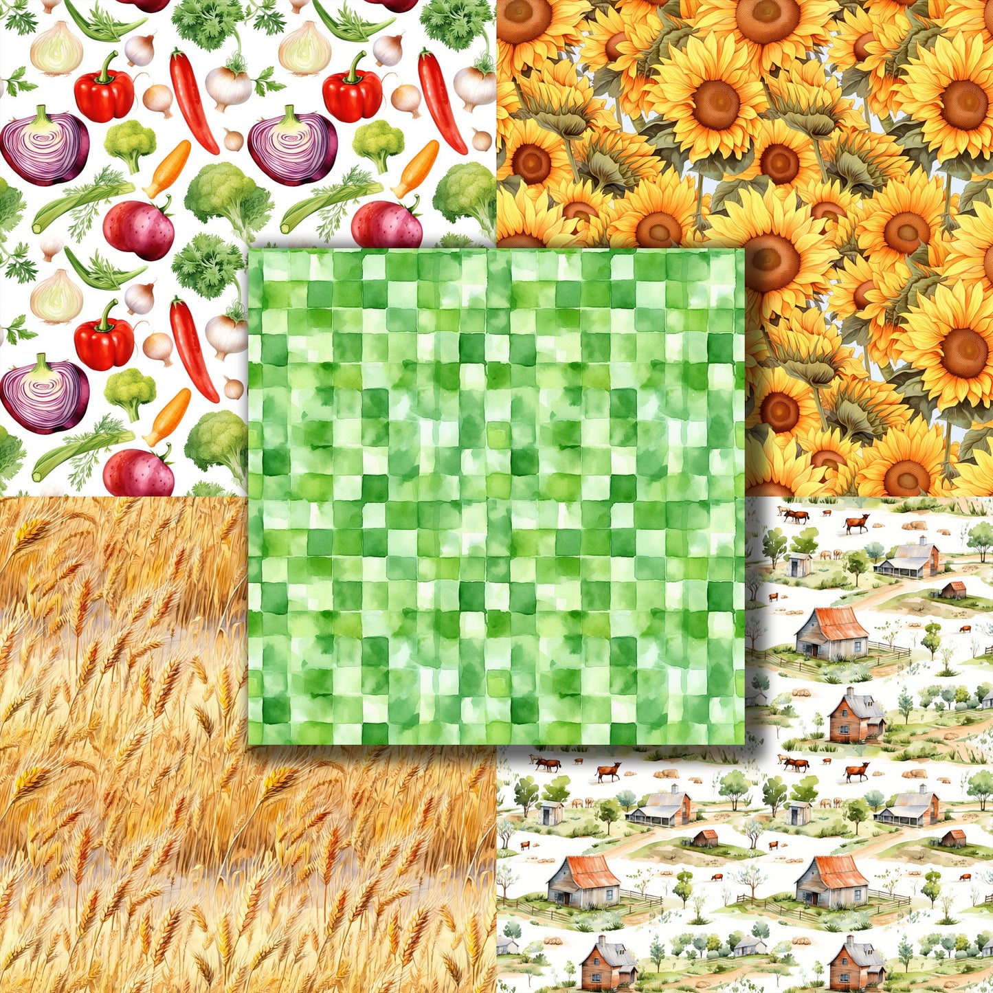 Farm Fresh - 12X12 Scrapbook Paper Pack - 8845