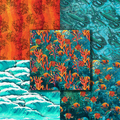 Sea Life - 12X12 Scrapbook Paper Pack - 8618