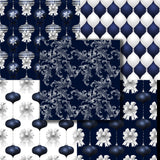 Navy Blue Christmas 12X12 Paper Pack - 8622