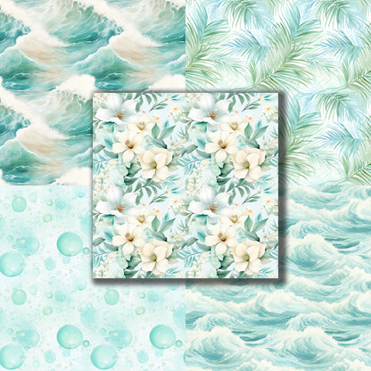 Cool Beaches - 12X12 Scrapbook Paper Pack - 8821