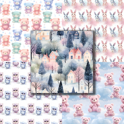 Baby Girl Forest - 12X12 Scrapbook Paper Pack - 8855