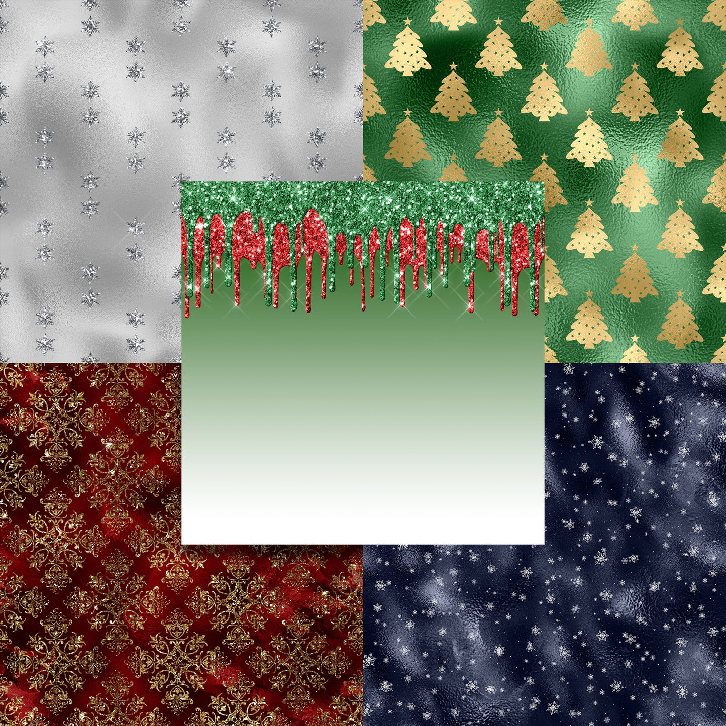 Christmas Glamour - 12X12 Scrapbook Paper Pack - 8577