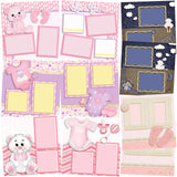 Adorable Baby Girl - Set of 5 Double Page Layouts - 1351