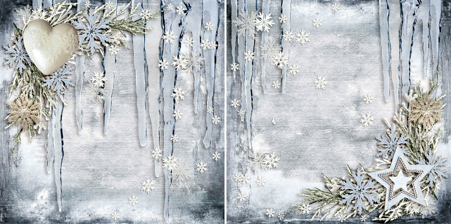 Beauty of Winter NPM - Set of 5 Double Page Layouts - 1326