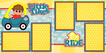 Playtime Boy - Set of 5 Double Page Scrapbook Layouts - 1199
