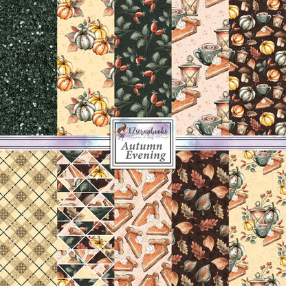 Autumn Evening - 12X12 Scrapbook Paper Pack - 8509