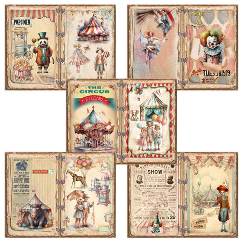 Gothic Circus Paper Journal Paper Pack - 7033 – EZscrapbooks