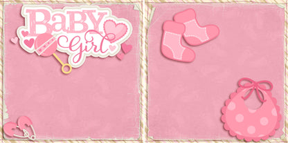 Baby Mine Girl NPM - Set of 5 Double Page Layouts - 1356