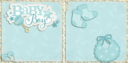 Baby Mine Boy NPM - Set of 5 Double Page Layouts - 1354