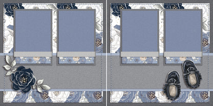 Baby Boy Essentials Set of 5 Double Page Layouts