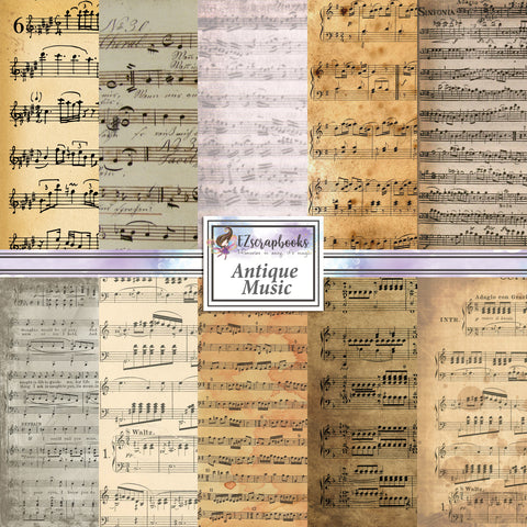 Antique Music - Paper Pack - 8434
