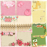 Baby Mine Girl NPM - Set of 5 Double Page Layouts - 1356
