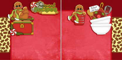Holiday Hoots NPM - Set of 5 Double Page Scrapbook Layouts - 1206