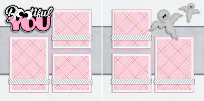 Trick or Treat - Set of 5 Double Page Scrapbook Layouts - 1309