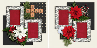 Joy Noel - Set of 5 Double Page Layouts - 1413