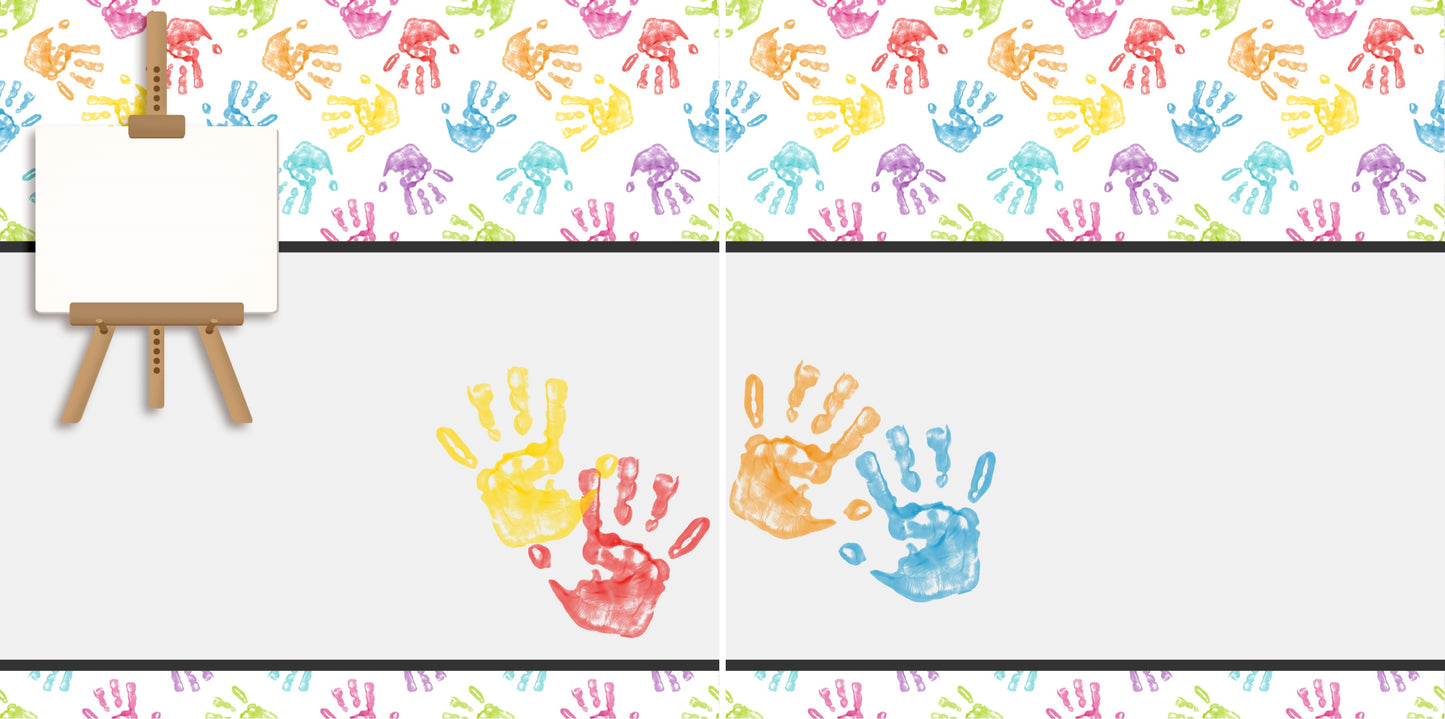 Playtime Boy NPM - Set of 5 Double Page Scrapbook Layouts - 1213
