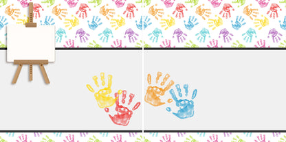 Playtime Boy NPM - Set of 5 Double Page Scrapbook Layouts - 1213