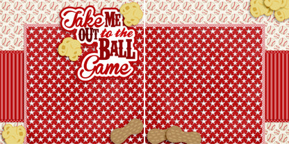 Baseball Fever NPM - Set of 5 Double Page Scrapbook Layouts - 1295
