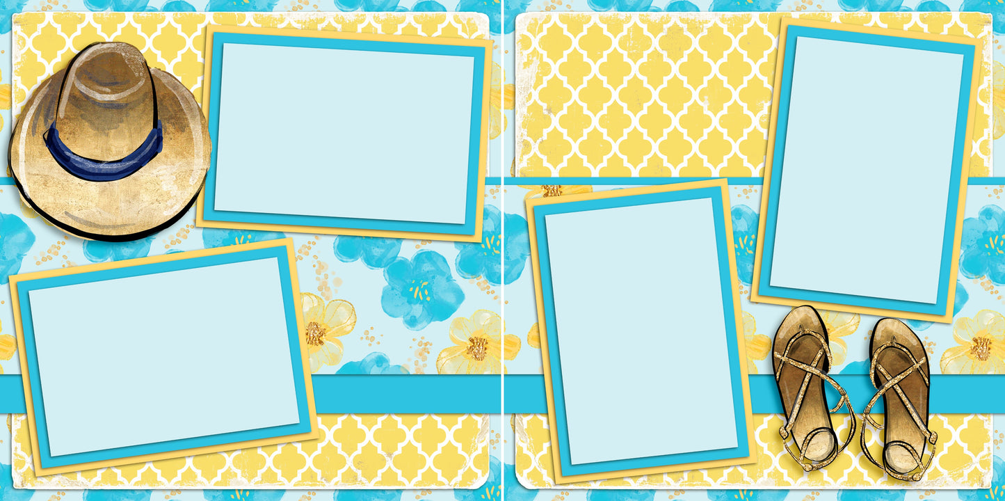 Tropical Escape Set of 5 Double Page Layouts