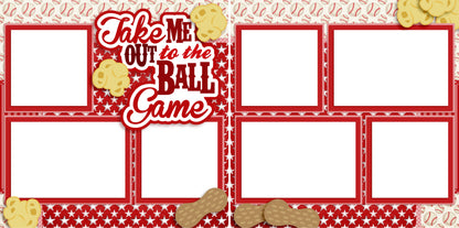 Baseball Fever - Set of 5 Double Page Scrapbook Layouts - 1294