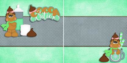 Favorite Elf NPM- Set of 5 Double Page Scrapbook Layouts - 1328