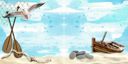 Ocean Adventures NPM Set of 5 Double Page Layouts