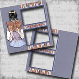 Autumn Fairytale Brunette - EZ Digital Scrapbook Pages - INSTANT DOWNLOAD